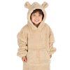 18C1043: Infants Clipped Teddies Oversized Plush Hoodie (One Size - 3-6 Years)